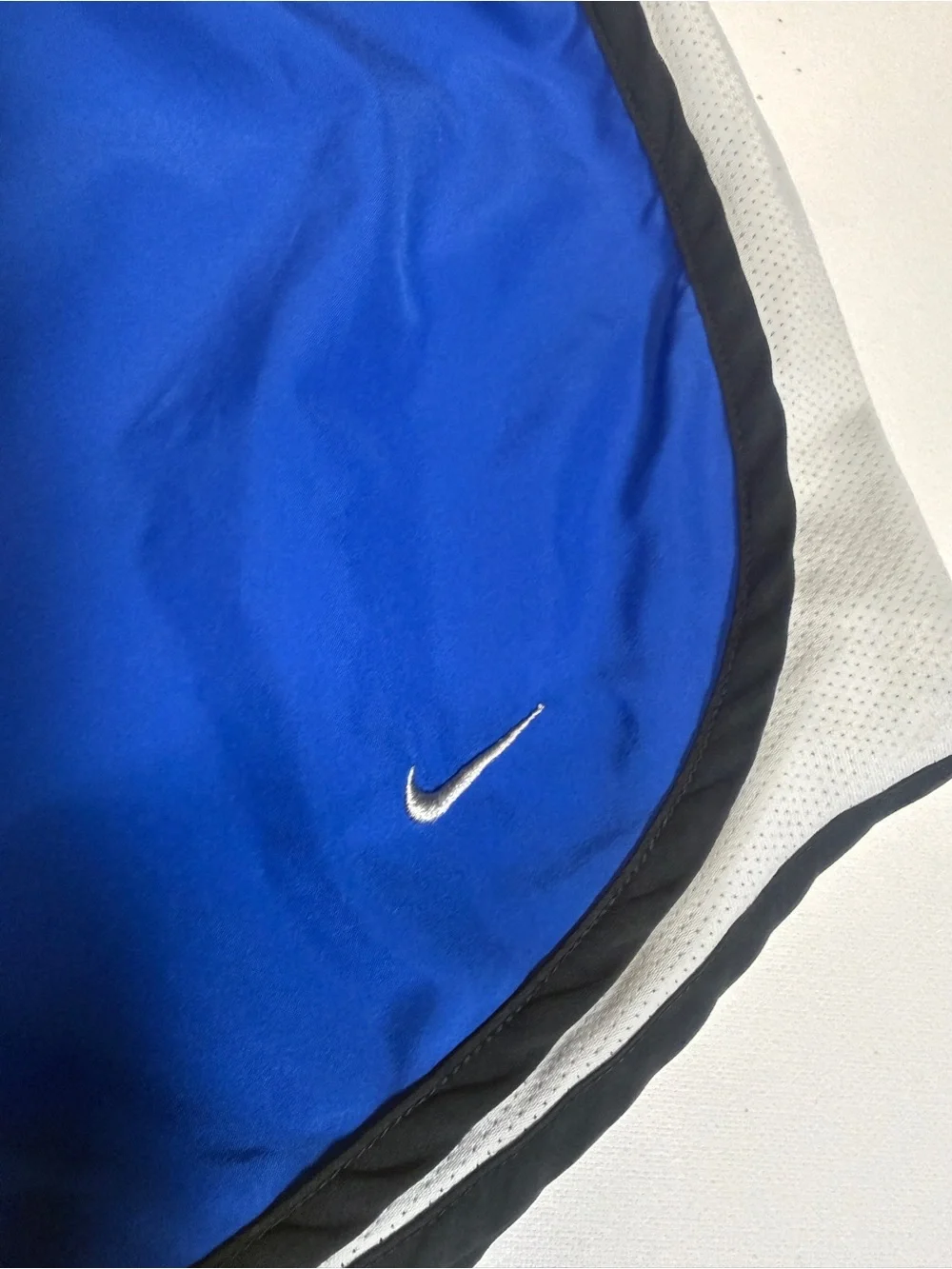 Nike Women's Royal Blue Athletic Shorts with White & Black Trim
